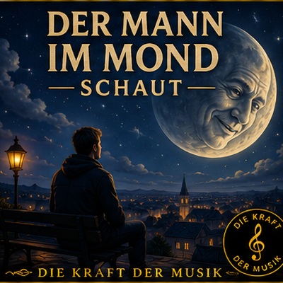 Der Mann im Mond schaut