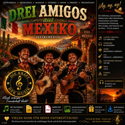 Drei Amigos aus Mexiko