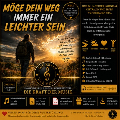 Möge dein Weg immer ein leichter sein